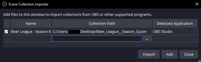 OBS Scene Select Panel